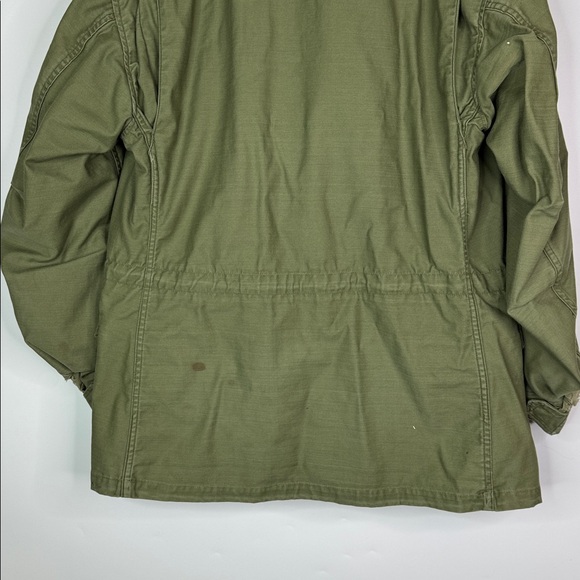 Vintage Green Military Field Jacket I Love My Country But Fear My Government - Picture 13 of 14